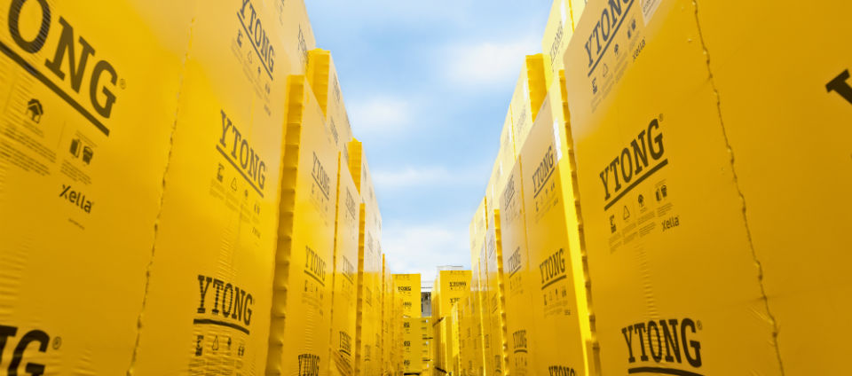 Gelbe Boxen von YTONG