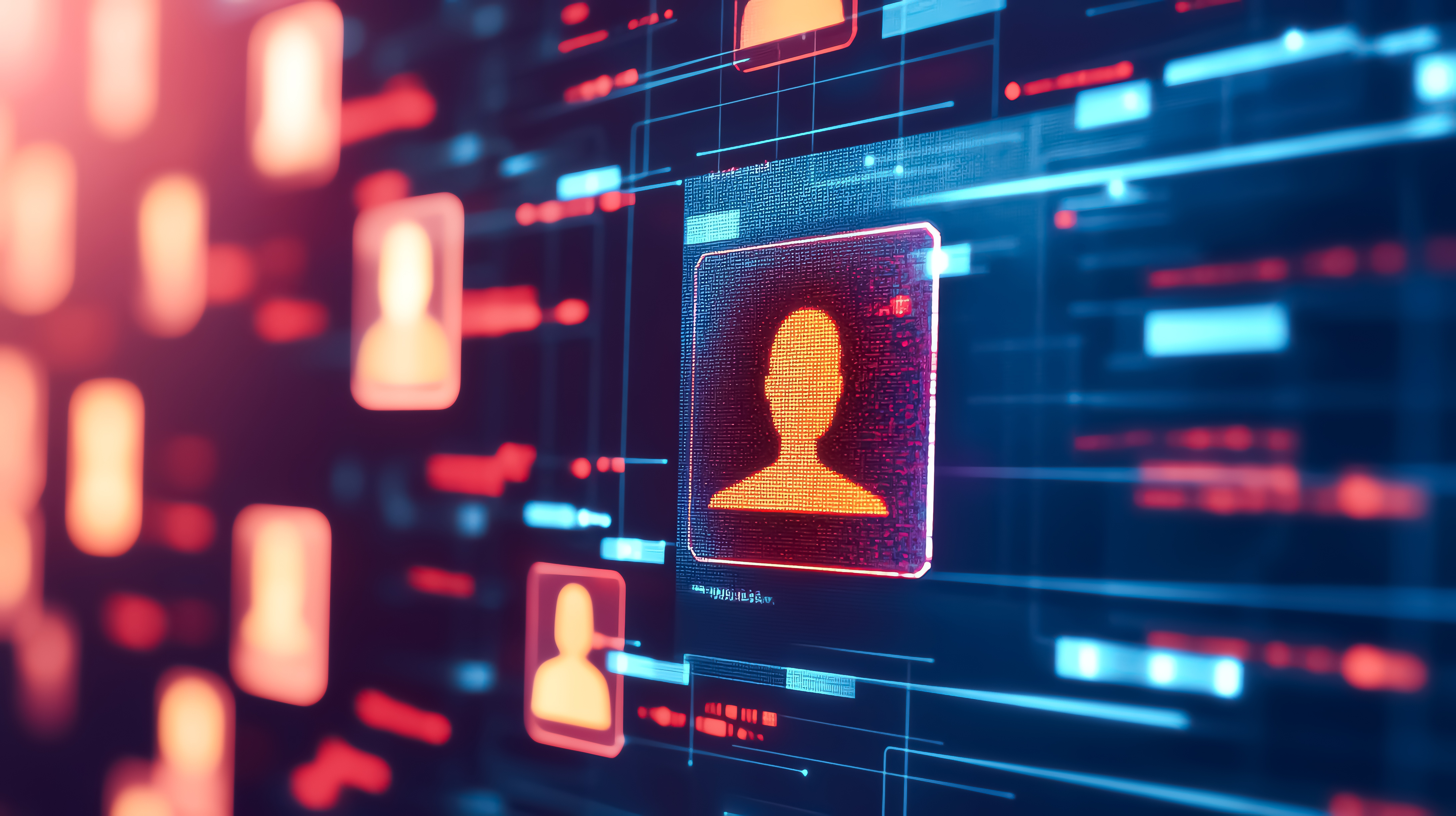 Digitaler Hintergrund auf einem Computer-Bildschirm